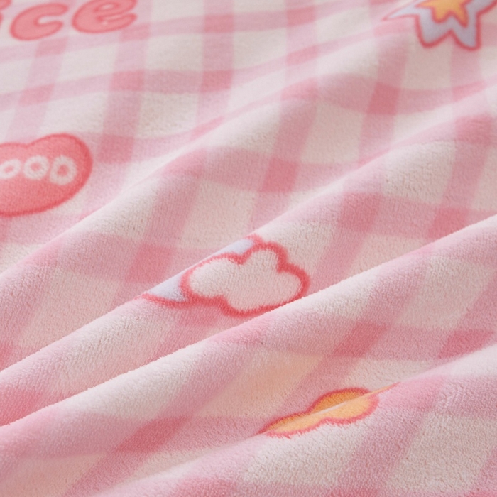 91家纺网 家纺一手货源 找家纺 森璐家纺 2025新款亲肤可拆卸牛奶绒棉花被子被芯 星星小美