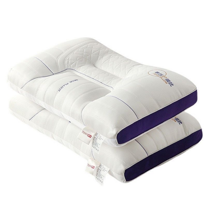 91家纺网 家纺一手货源 找家纺 鼎晟纺 2025新款透气乳胶零压护颈枕头成人护颈枕睡眠家专用枕头枕芯 零压力护颈枕-中枕一对