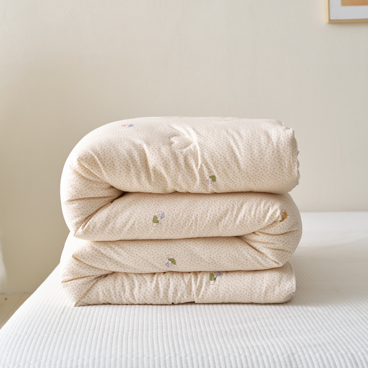 91家纺网 家纺一手货源 找家纺 久典家居 2025新款云糯棉印花大豆被被子被芯 淘气狗