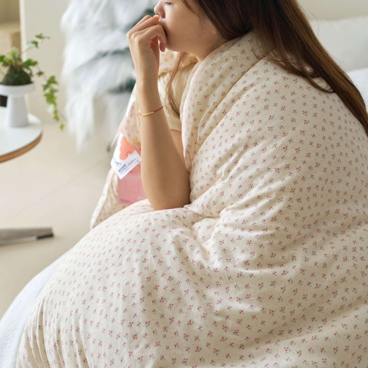 91家纺网 家纺一手货源 找家纺 久典家居 2025新款云糯棉印花大豆被被子被芯 花漾