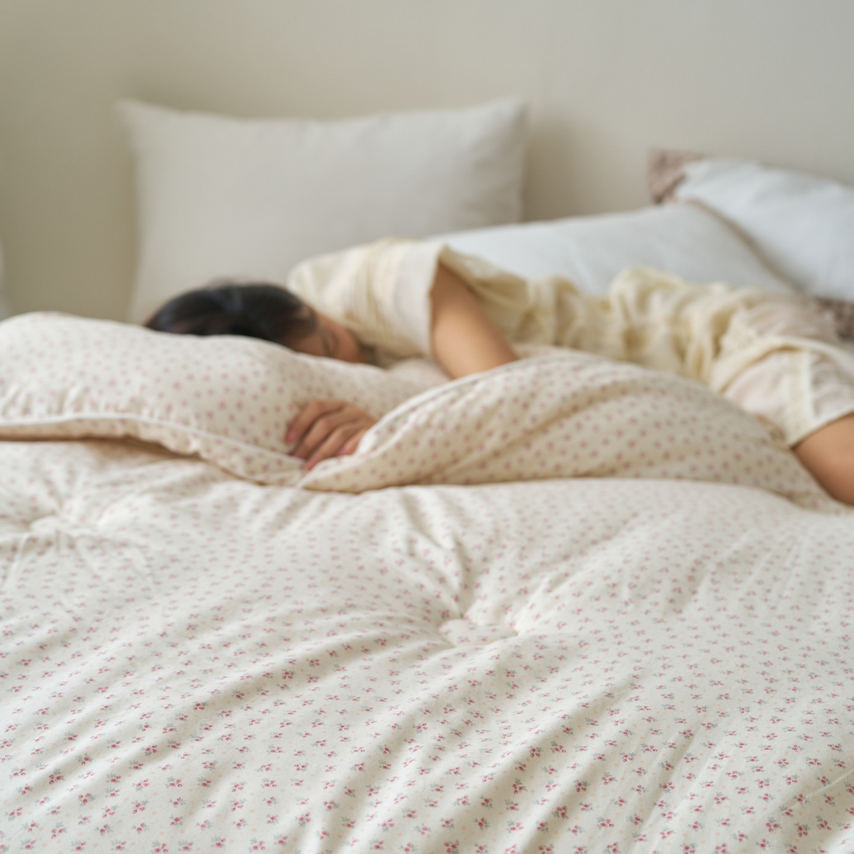 91家纺网 家纺一手货源 找家纺 久典家居 2025新款云糯棉印花大豆被被子被芯 花漾