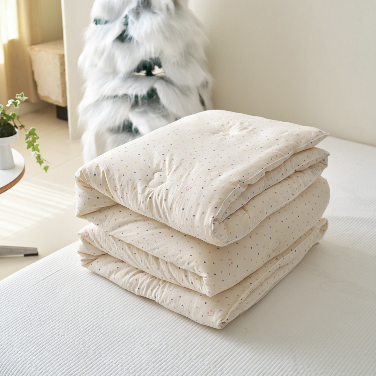 91家纺网 家纺一手货源 找家纺 （总）久典家居 2025新款云糯棉印花大豆被被子被芯