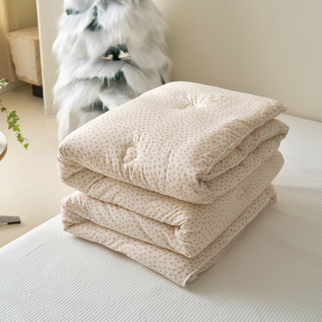 91家纺网 家纺一手货源 找家纺 （总）久典家居 2025新款云糯棉印花大豆被被子被芯