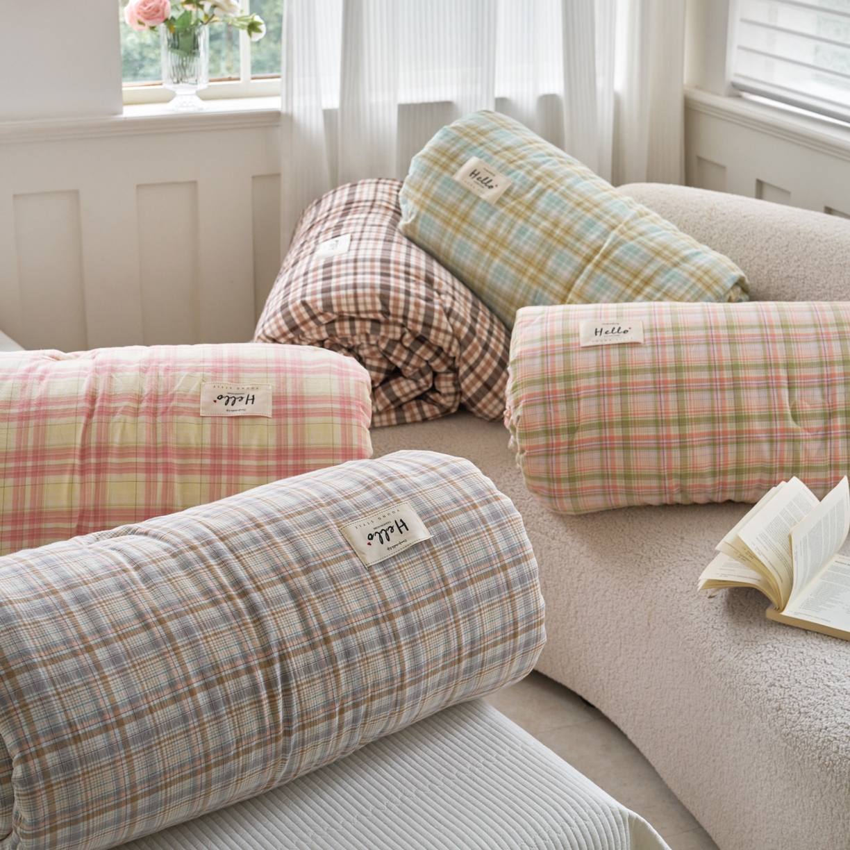 91家纺网 家纺一手货源 找家纺 （总）久典家居 2025新款全棉色织水洗棉大豆被 被子被芯