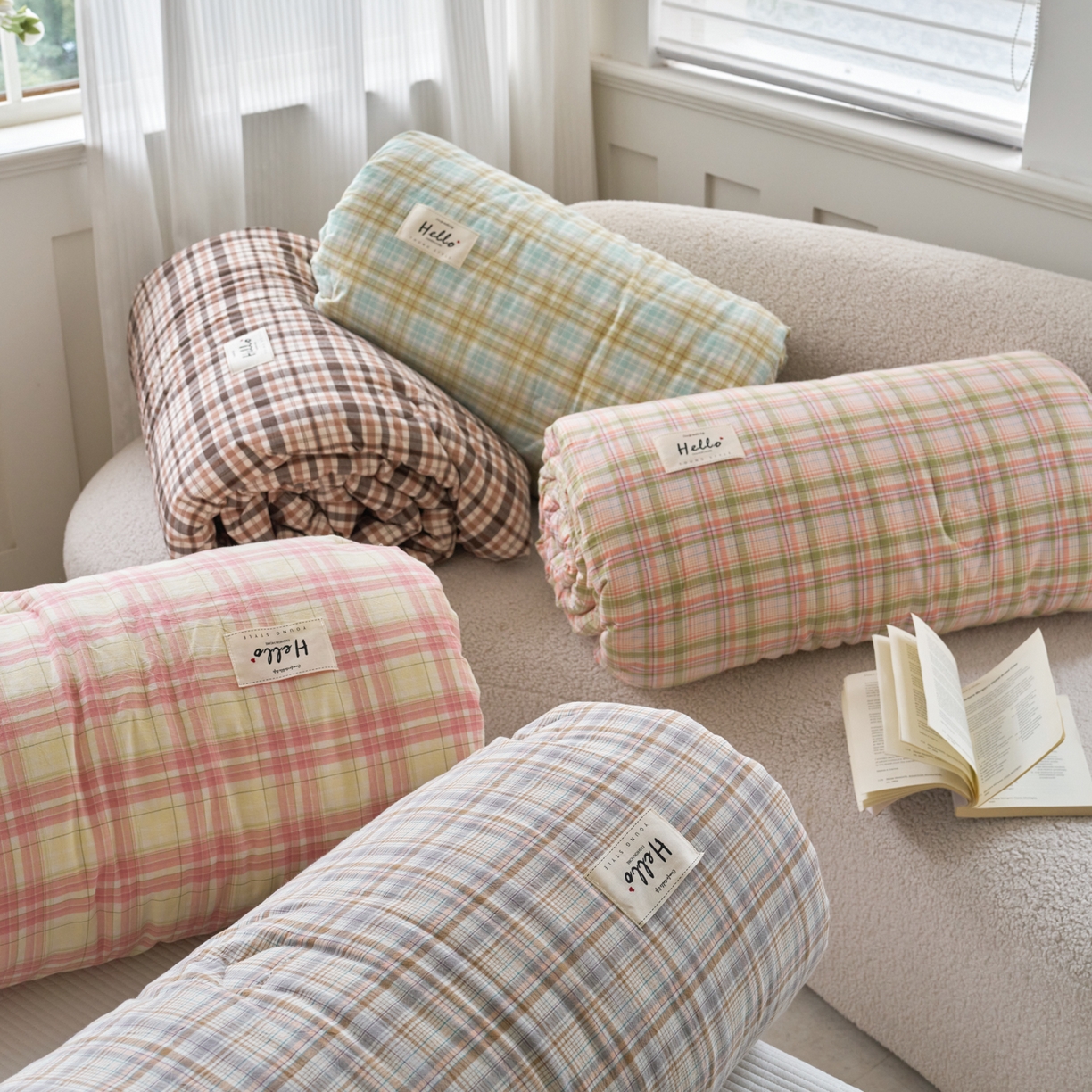 91家纺网 家纺一手货源 找家纺 （总）久典家居 2025新款全棉色织水洗棉大豆被 被子被芯