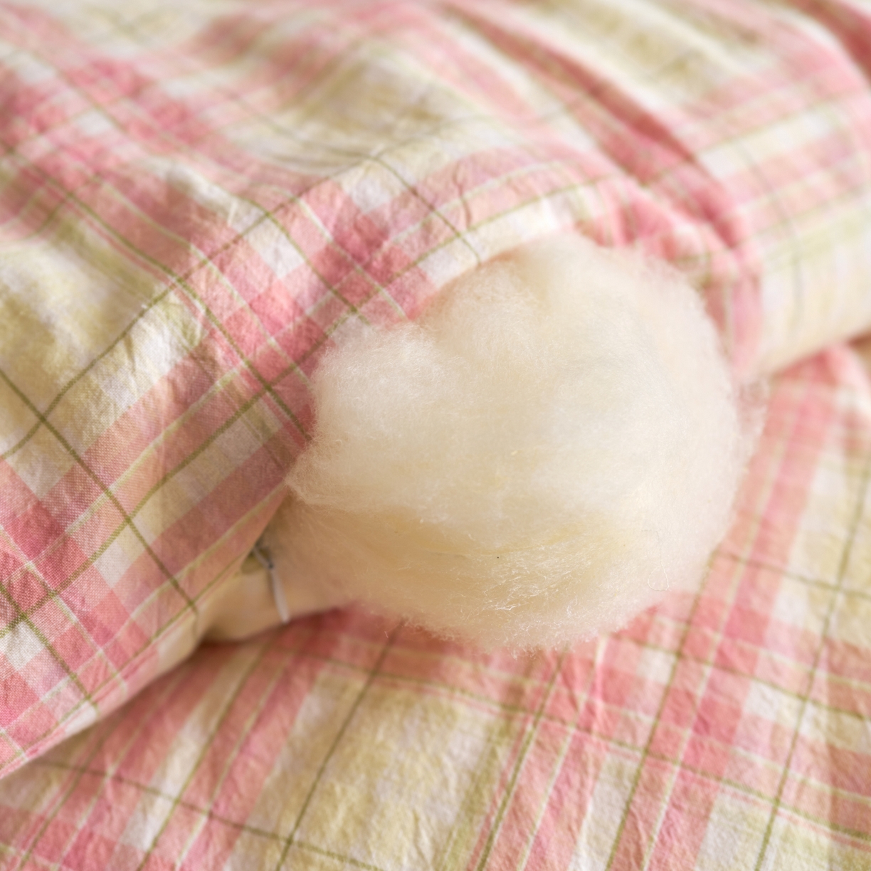 91家纺网 家纺一手货源 找家纺 久典家居 2025新款全棉色织水洗棉大豆被 被子被芯 芭蕾粉