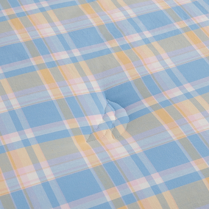 91家纺网 家纺一手货源 找家纺 久典家居 2025新款全棉色织水洗棉大豆被 被子被芯 昭华蓝