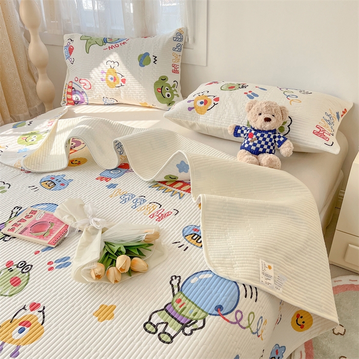 妮可 2025新款热款花型印花全棉夹棉多功能床垫-床盖 玩具总动员