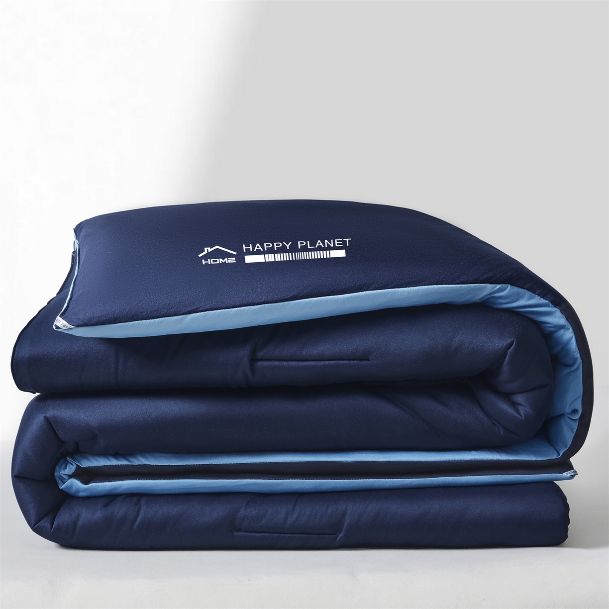 91家纺网 家纺一手货源 找家纺 阳光被业 2025亚朵同款A类针织棉大豆被春秋被四季被A类针织棉芯秋冬保暖被子 深睡蓝