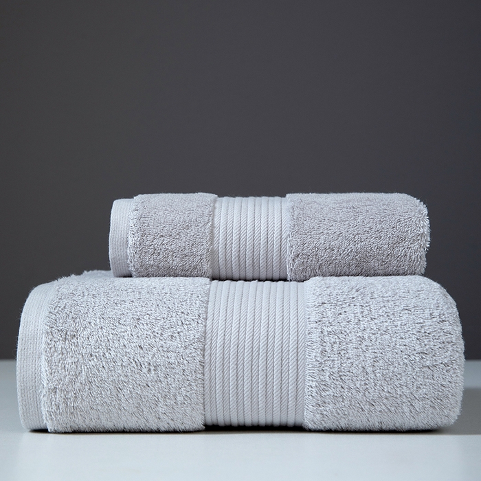 91家纺网 家纺一手货源 找家纺 （总）彩虹毛巾 2025海浪纹长绒棉毛巾浴巾两件套A类精梳棉面巾加厚洗澡大浴巾