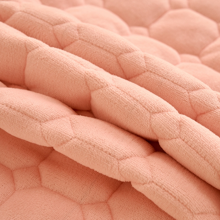 91家纺网 家纺一手货源 找家纺 缦吉 2025冬季新款亲肤舒适简约牛奶绒床垫床褥子 浅粉