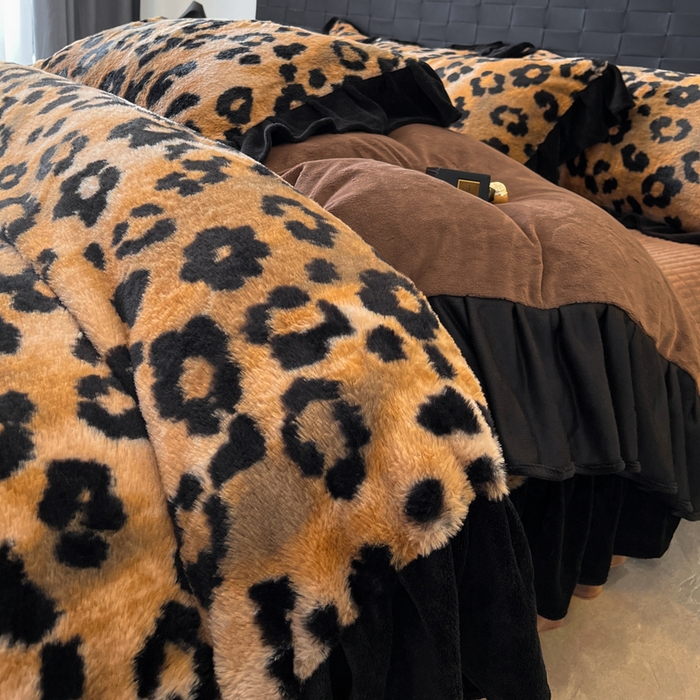 91家纺网 家纺一手货源 找家纺 （总）利欧 2025新款兔毛牛奶绒印花四件套