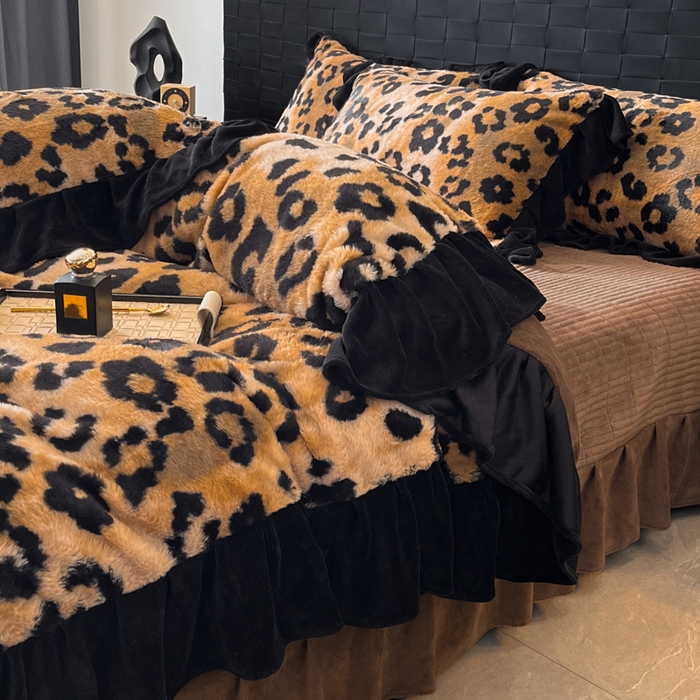 91家纺网 家纺一手货源 找家纺 （总）利欧 2025新款兔毛牛奶绒印花四件套