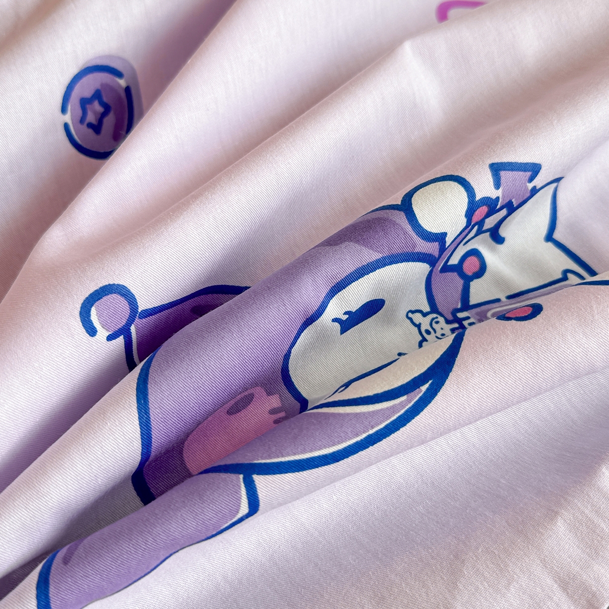 91家纺网 家纺一手货源 找家纺 妮可 2025热款花型全包床垫套褥子套（AB双版A全棉B绒） 甜心库洛米