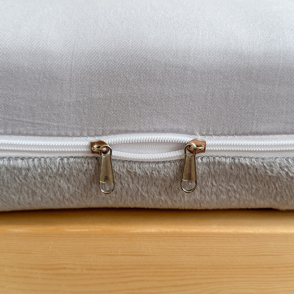 91家纺网 家纺一手货源 找家纺 妮可 2025热款花型全包床垫套褥子套（AB双版A全棉B绒） 绅士灰