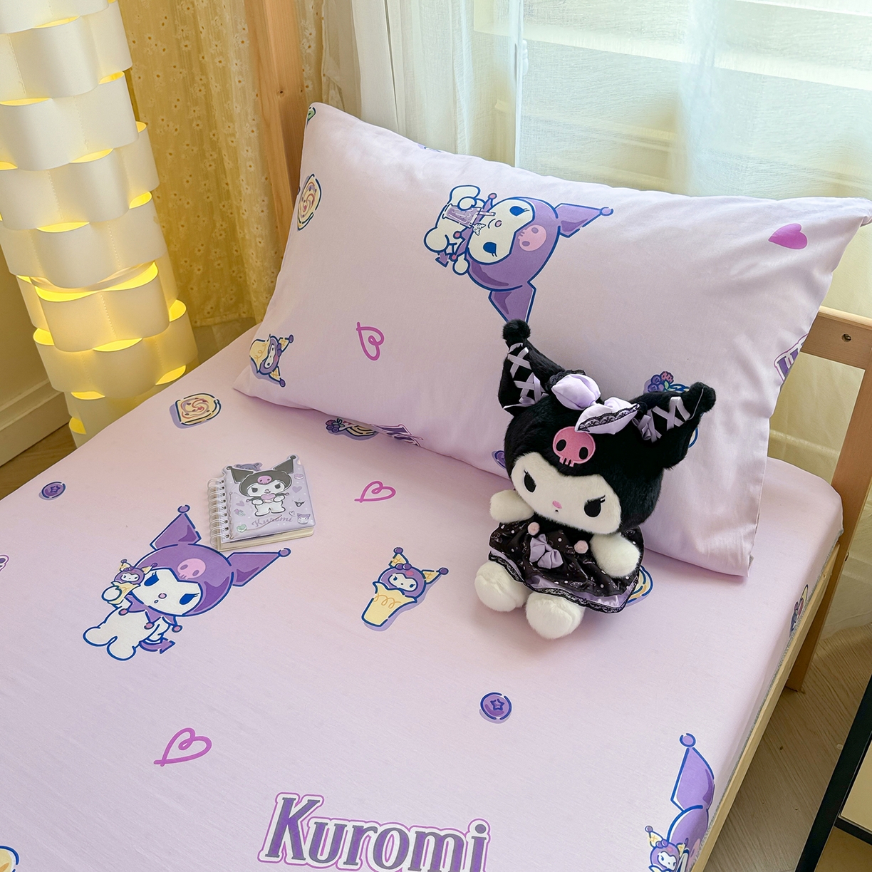 91家纺网 家纺一手货源 找家纺 妮可 2025热款花型全包床垫套褥子套（AB双版A全棉B绒） 甜心库洛米