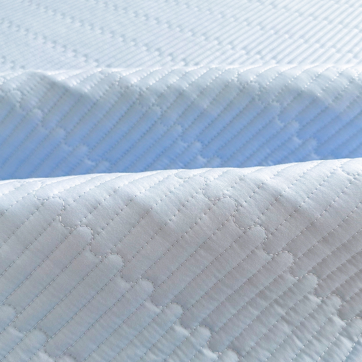 91家纺网 家纺一手货源 找家纺 妮可 2025新款卡通印花学生宿舍原棉夹棉床笠系列 蓝