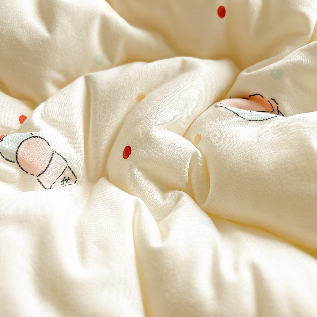 91家纺网 家纺一手货源 找家纺 纯优家纺 2025秋冬新款针织棉豆豆绒大豆秋冬被被子被芯（量大询价） 拉布布