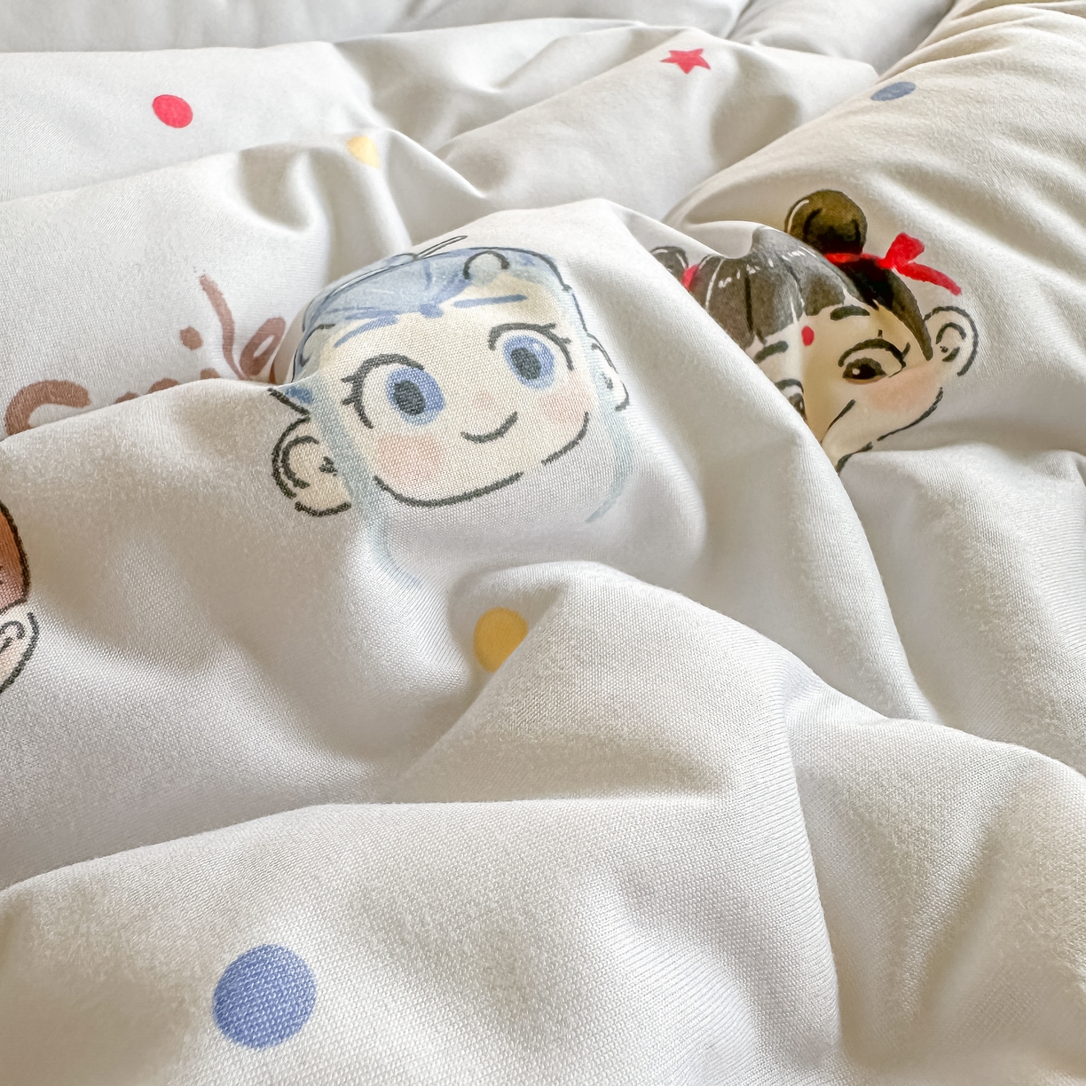 91家纺网 家纺一手货源 找家纺 纯优家纺 2025秋冬新款针织棉豆豆绒大豆秋冬被被子被芯（量大询价） 小小哪吒