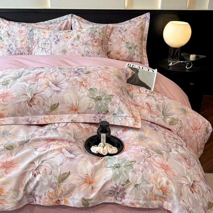 91家纺网 家纺一手货源 找家纺 （总）海洋家纺 2025新款100%全棉磨毛数码印花四件套加厚全棉四件套-提供买家秀