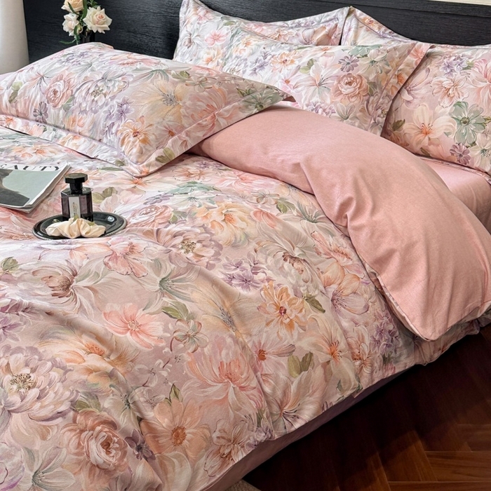 91家纺网 家纺一手货源 找家纺 （总）海洋家纺 2025新款100%全棉磨毛数码印花四件套加厚全棉四件套-提供买家秀