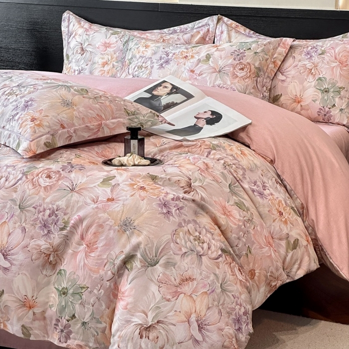 91家纺网 家纺一手货源 找家纺 （总）海洋家纺 2025新款100%全棉磨毛数码印花四件套加厚全棉四件套-提供买家秀