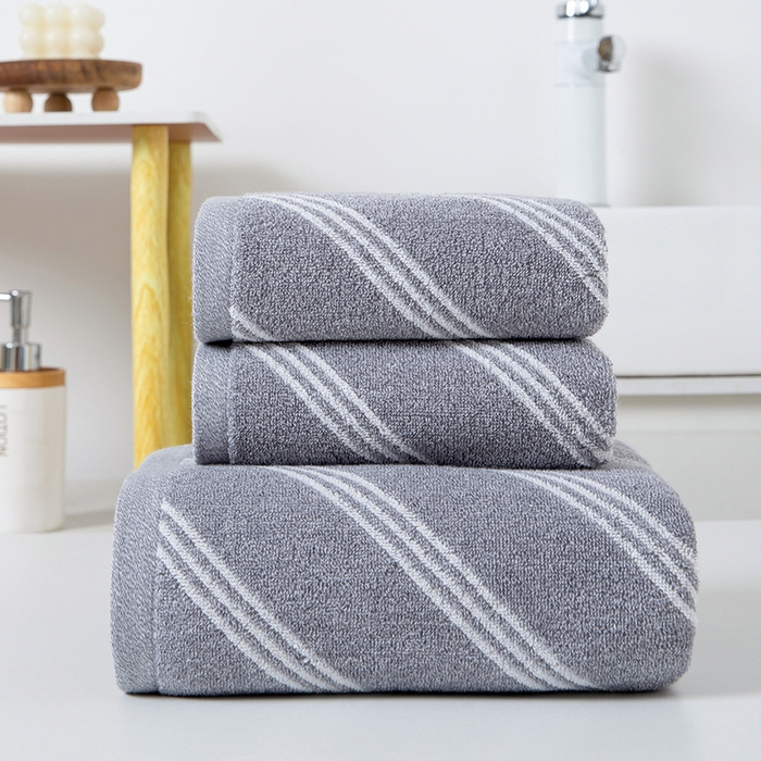 91家纺网 家纺一手货源 找家纺 （总）彩虹毛巾 2025新款斜纹精梳棉毛巾浴巾套装AB纱纯棉毛巾家用加厚浴巾