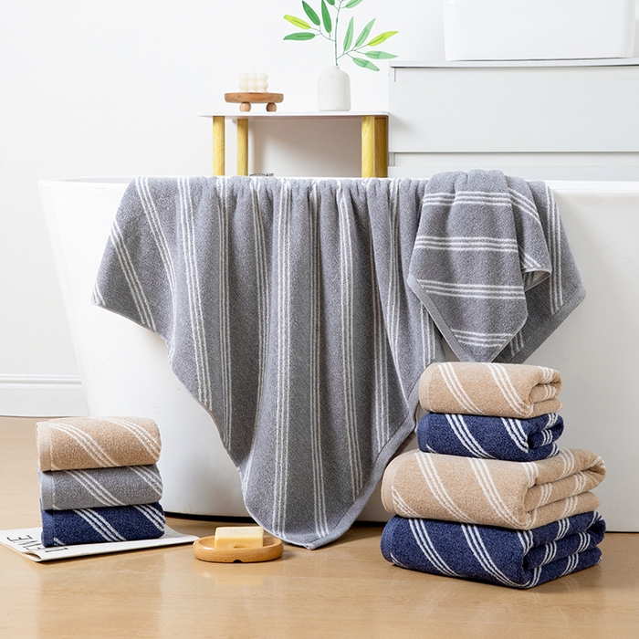 91家纺网 家纺一手货源 找家纺 （总）彩虹毛巾 2025新款斜纹精梳棉毛巾浴巾套装AB纱纯棉毛巾家用加厚浴巾