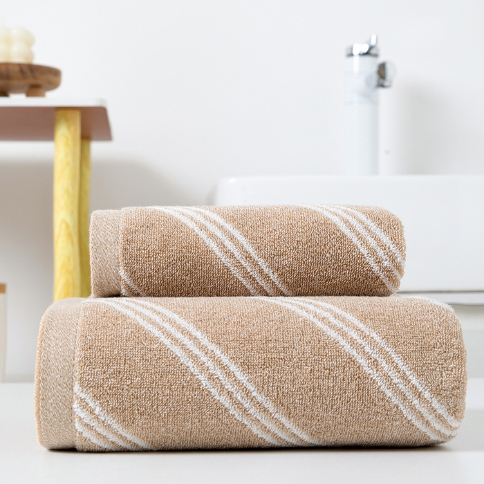 （总）彩虹毛巾 2025新款斜纹精梳棉毛巾浴巾套装AB纱纯棉毛巾家用加厚浴巾