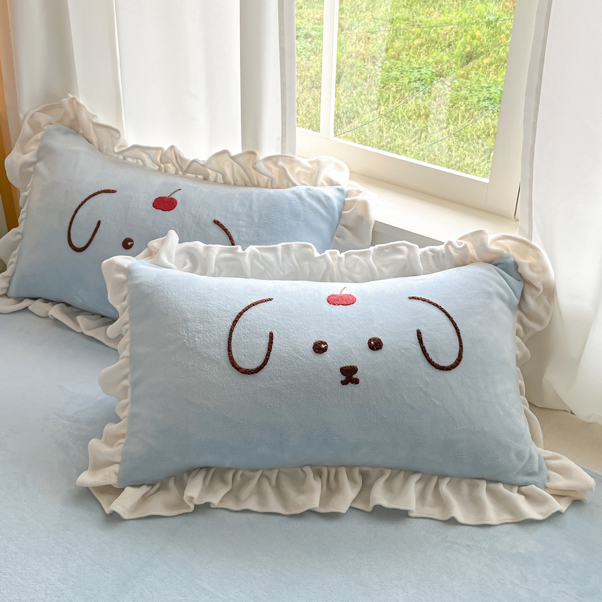 91家纺网 家纺一手货源 找家纺 （总）梦之岛 2025新款高克重大版牛奶绒卡通毛巾绣四件套