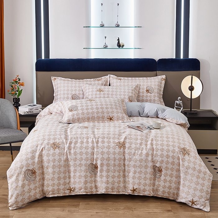 91家纺网 家纺一手货源 找家纺 （总）雲归梦 2025新款全棉火山磨毛精梳棉生态磨毛纯棉四件套