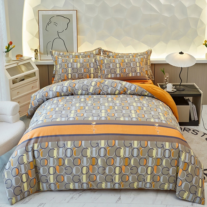 91家纺网 家纺一手货源 找家纺 （总）雲归梦 2025新款全棉火山磨毛精梳棉生态磨毛纯棉四件套