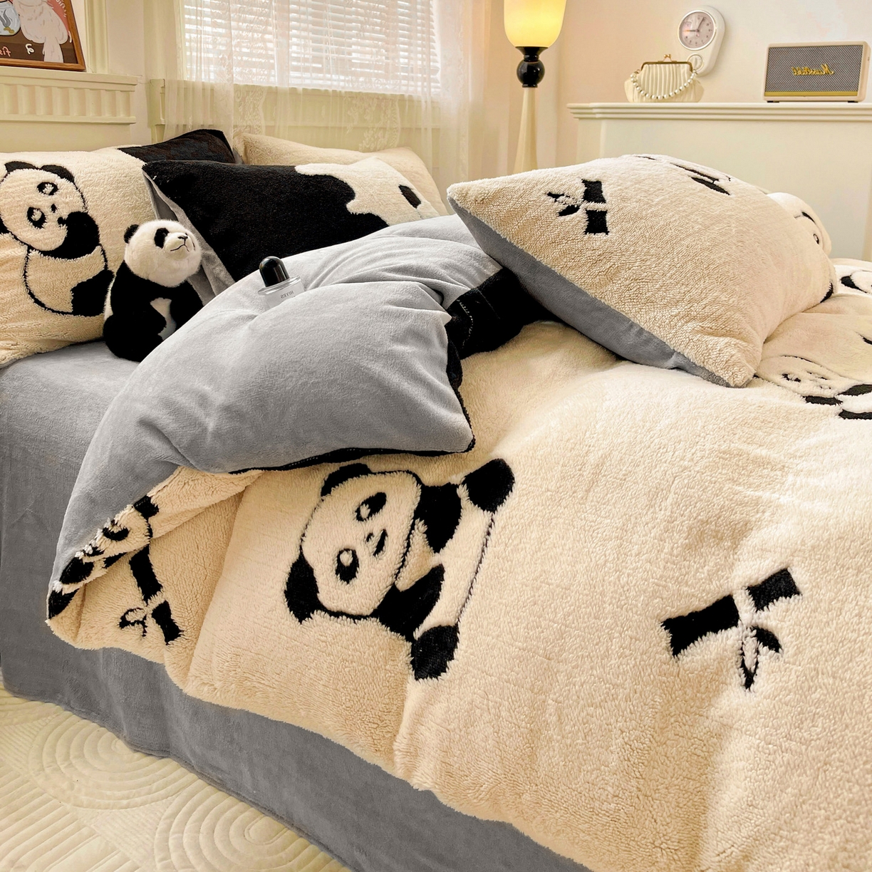 91家纺网 家纺一手货源 找家纺 （总）梦之岛 2025新款高克重阳离子大提花印花牛奶绒四件套