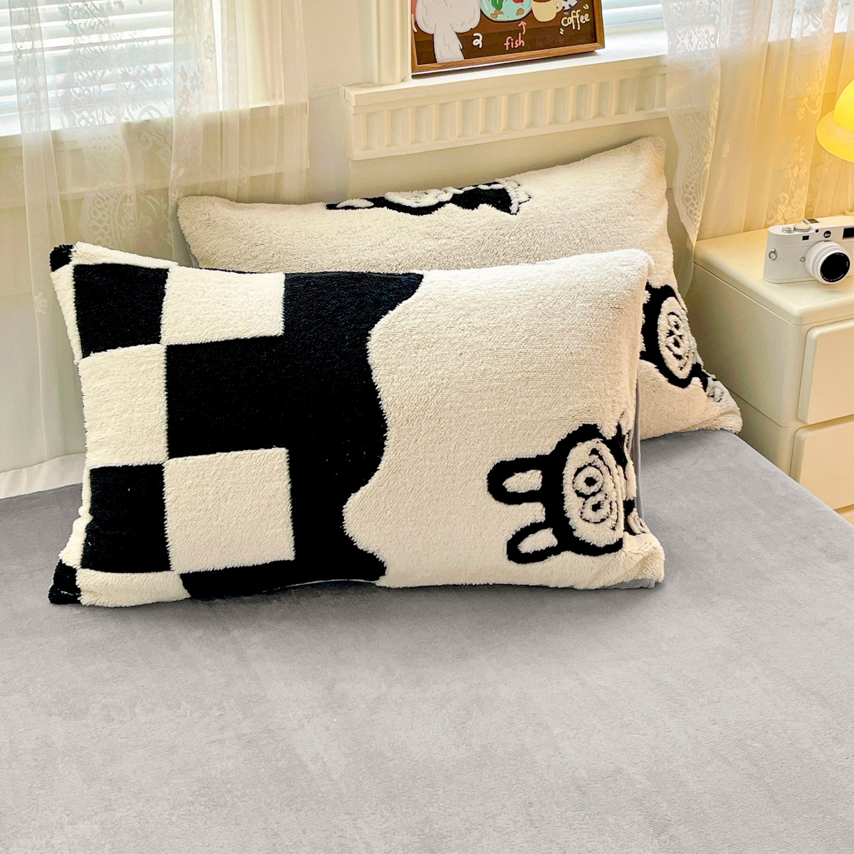 91家纺网 家纺一手货源 找家纺 梦之岛 2025新款高克重阳离子大提花印花牛奶绒四件套 la布布