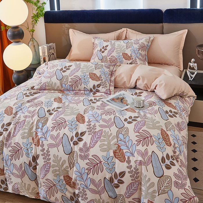 91家纺网 家纺一手货源 找家纺 雲归梦 2025新款全棉火山磨毛精梳棉生态磨毛纯棉四件套 经典风