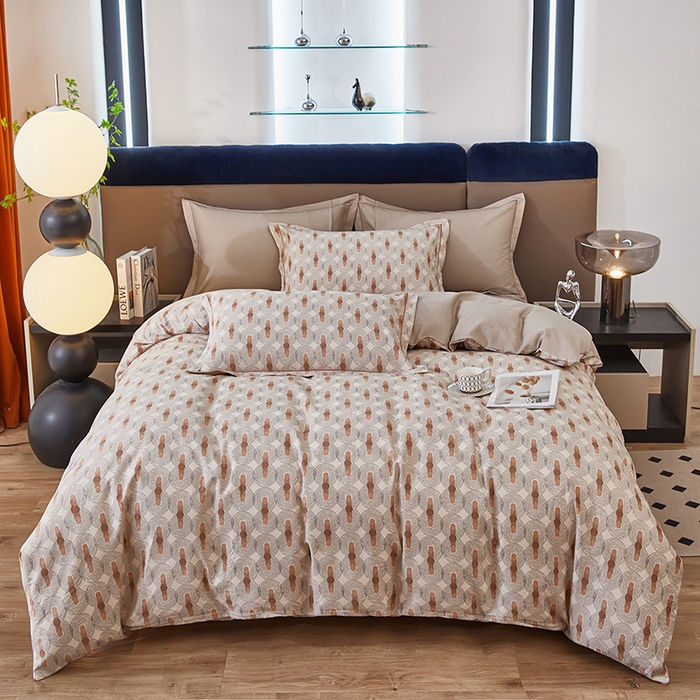 雲归梦 2025新款全棉火山磨毛精梳棉生态磨毛纯棉四件套 经典国度