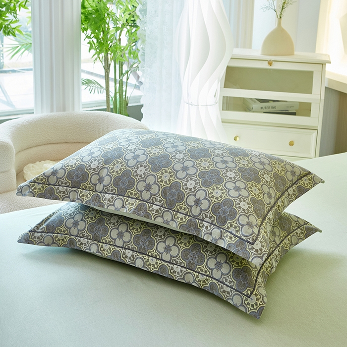 91家纺网 家纺一手货源 找家纺 雲归梦 2025新款全棉火山磨毛精梳棉生态磨毛纯棉四件套 利奥 灰