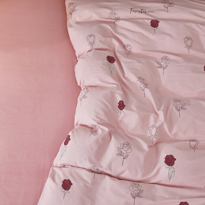 91家纺网 家纺一手货源 找家纺 雲归梦 2025新款全棉火山磨毛精梳棉生态磨毛纯棉四件套 爱情海