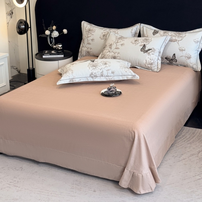 91家纺网 家纺一手货源 找家纺 雲归梦 2025新款全棉火山磨毛精梳棉生态磨毛纯棉四件套 墨雨人间