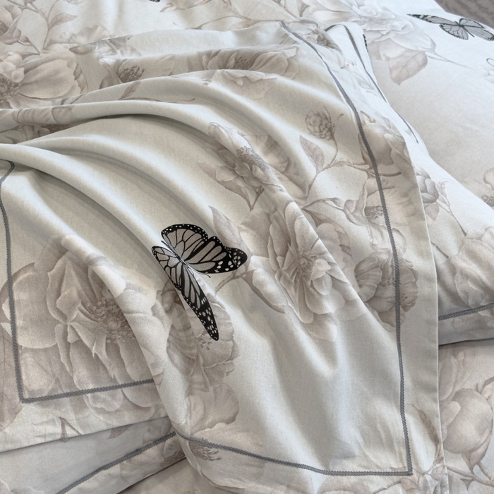 91家纺网 家纺一手货源 找家纺 雲归梦 2025新款全棉火山磨毛精梳棉生态磨毛纯棉四件套 墨雨人间