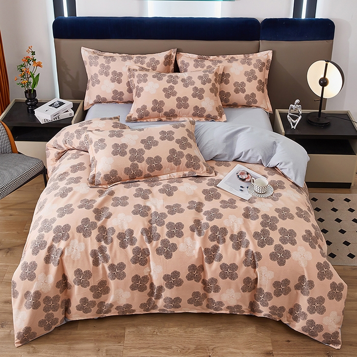 91家纺网 家纺一手货源 找家纺 雲归梦 2025新款全棉火山磨毛精梳棉生态磨毛纯棉四件套 飘颖