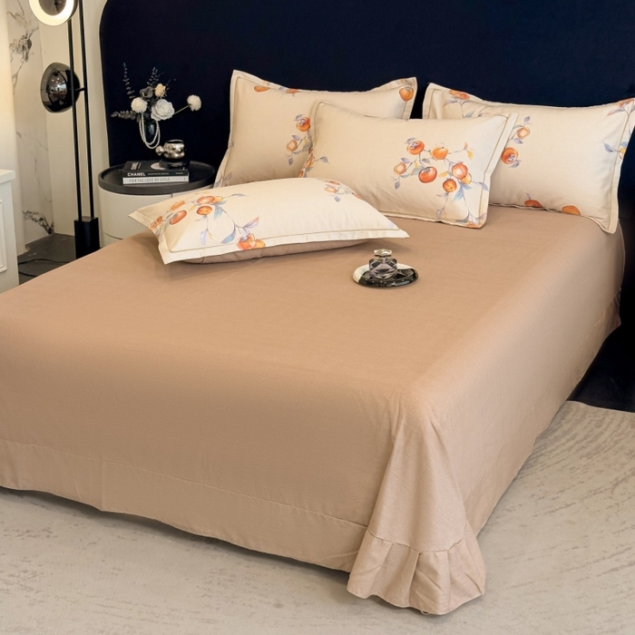 91家纺网 家纺一手货源 找家纺 雲归梦 2025新款全棉火山磨毛精梳棉生态磨毛纯棉四件套 事事如意