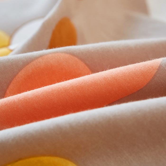 91家纺网 家纺一手货源 找家纺 雲归梦 2025新款全棉火山磨毛精梳棉生态磨毛纯棉四件套 星晴 咖