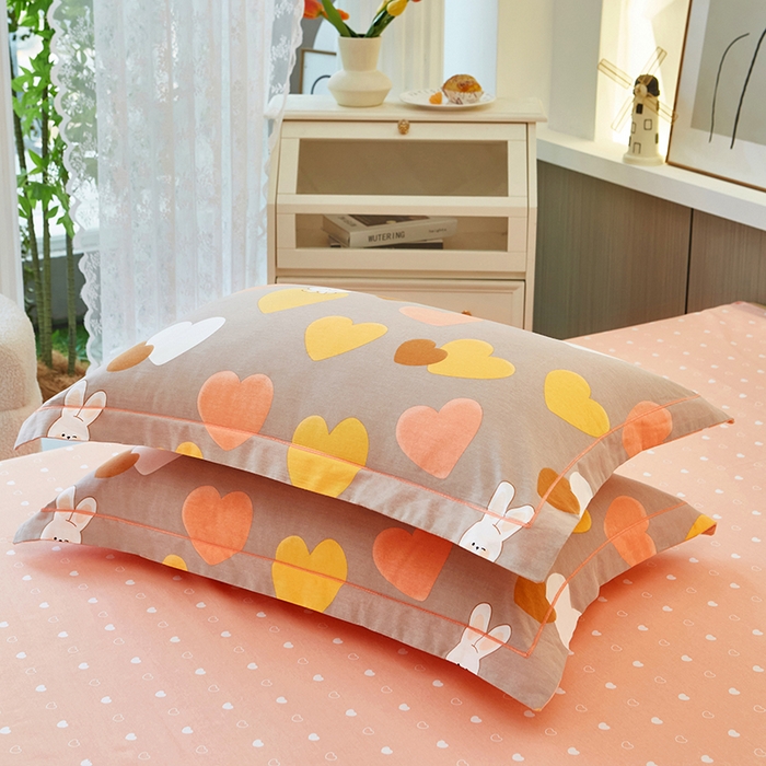 91家纺网 家纺一手货源 找家纺 雲归梦 2025新款全棉火山磨毛精梳棉生态磨毛纯棉四件套 星晴 咖