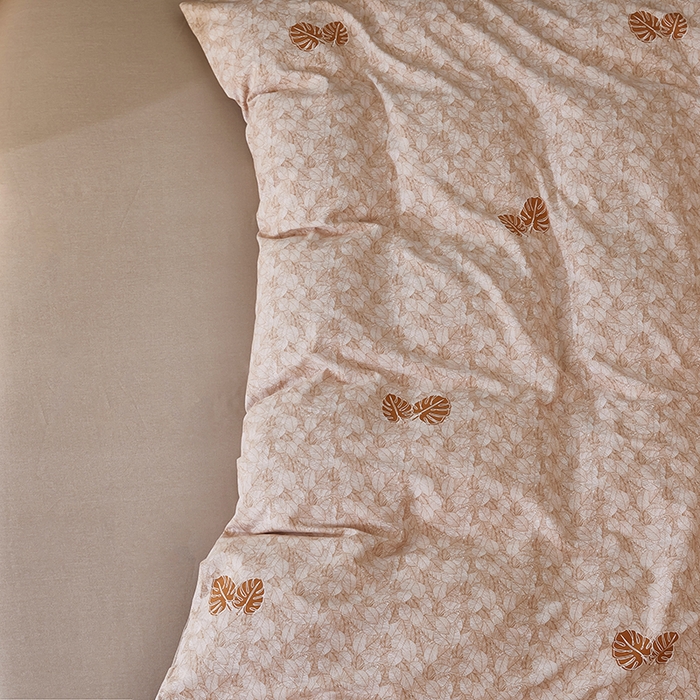 91家纺网 家纺一手货源 找家纺 雲归梦 2025新款全棉火山磨毛精梳棉生态磨毛纯棉四件套 悠悠叶