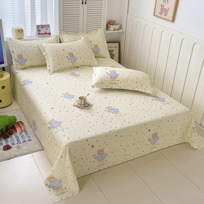 91家纺网 家纺一手货源 找家纺 （总）尚帛 2025新款全棉印花四件套单品系列-单床单