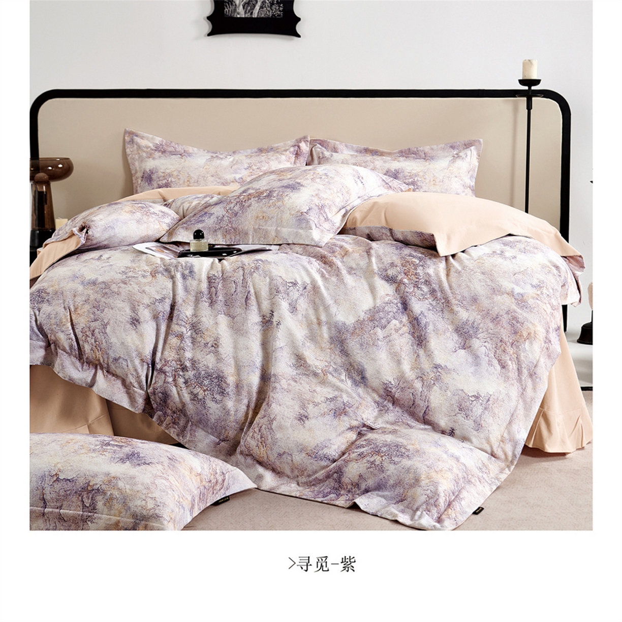 91家纺网 家纺一手货源 找家纺 （总）芯丝路枕业  2025新款全棉印花磨毛工艺款四件套