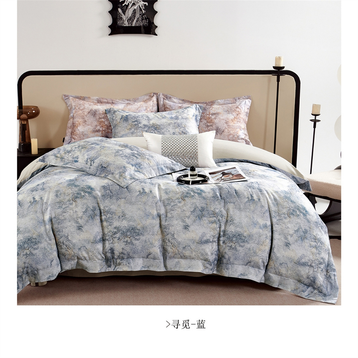 91家纺网 家纺一手货源 找家纺 （总）芯丝路枕业  2025新款全棉印花磨毛工艺款四件套