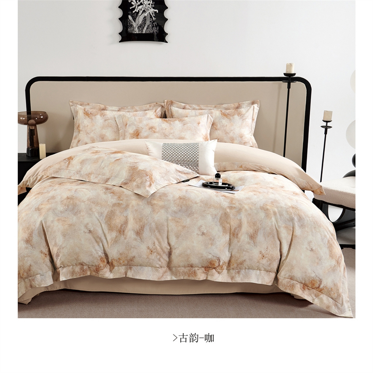 91家纺网 家纺一手货源 找家纺 （总）芯丝路枕业  2025新款全棉印花磨毛工艺款四件套