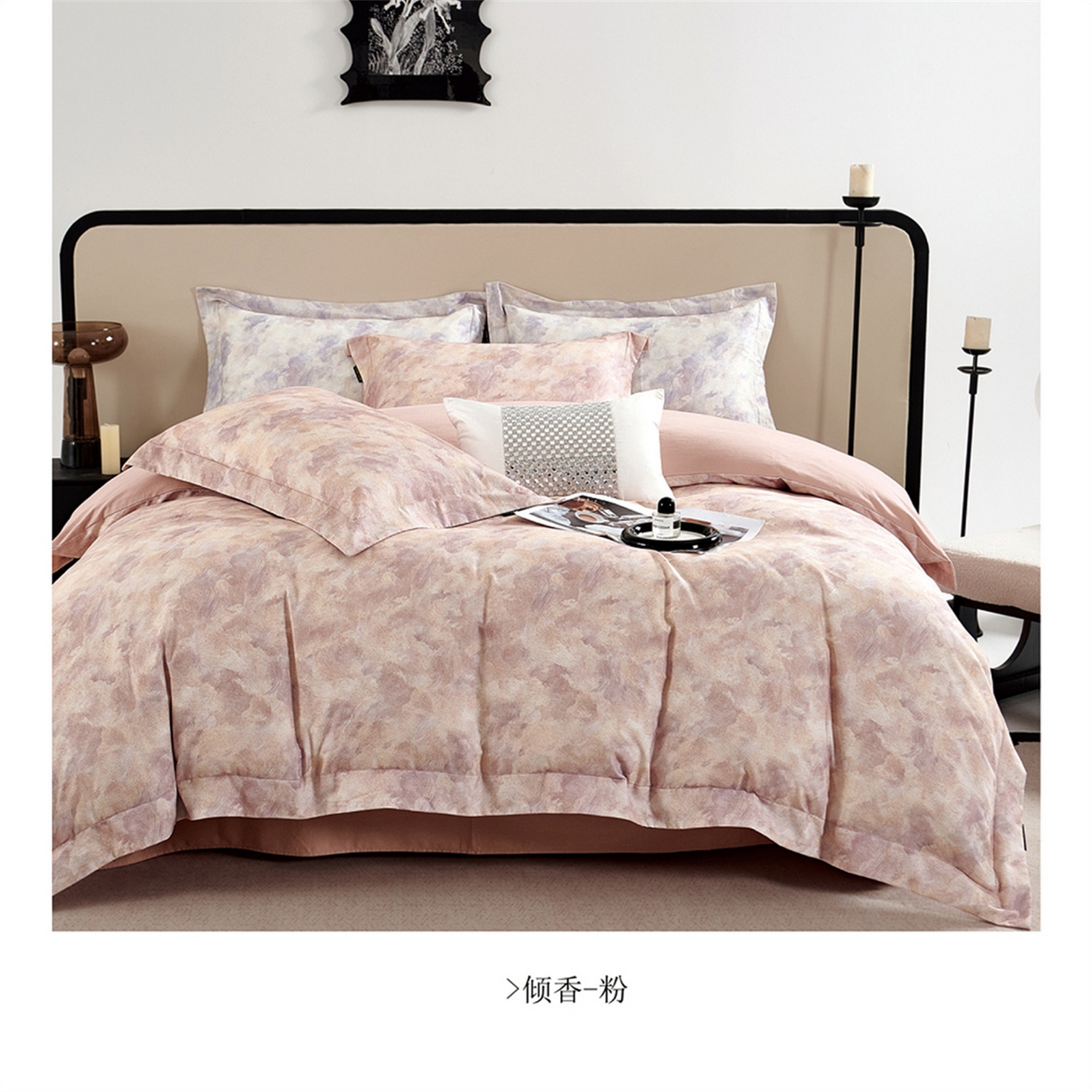 91家纺网 家纺一手货源 找家纺 （总）芯丝路枕业  2025新款全棉印花磨毛工艺款四件套